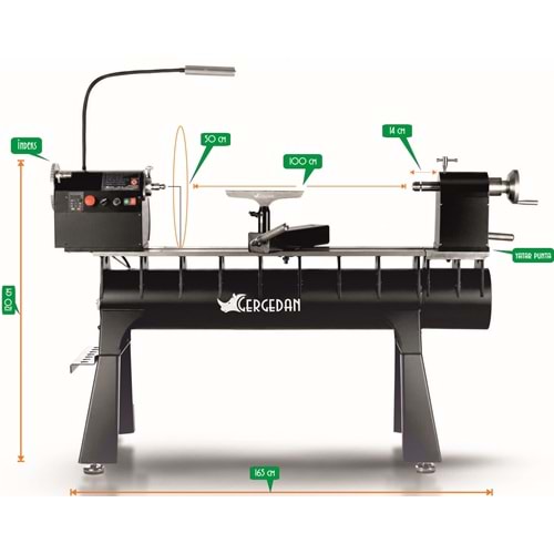GT-1299 - PRO - 100 AHŞAP TORNA MAKİNESİ
