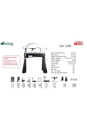 1299-80 AHŞAP TORNA MAKİNASI